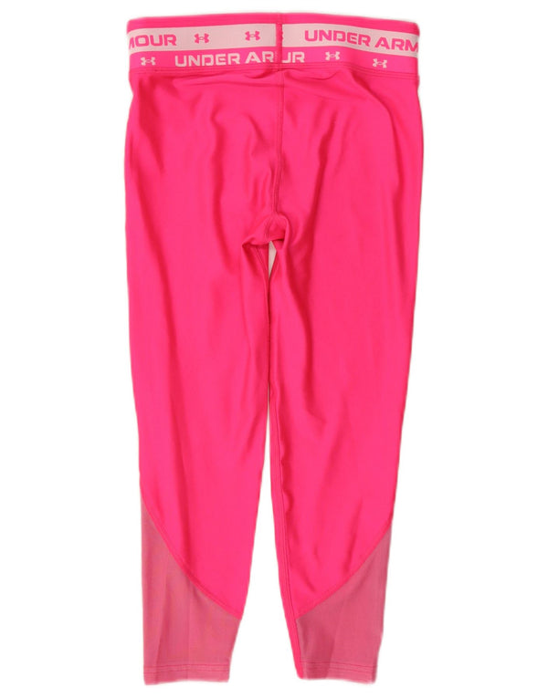 Leggings gráficas para meninas Under Armour 9-10 anos bloco colorido rosa médio