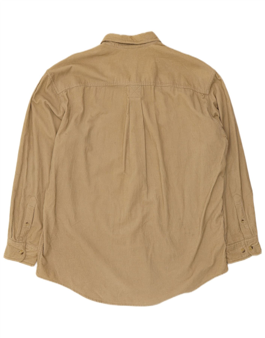 Camisa masculina de veludo Timberland médio bege algodão