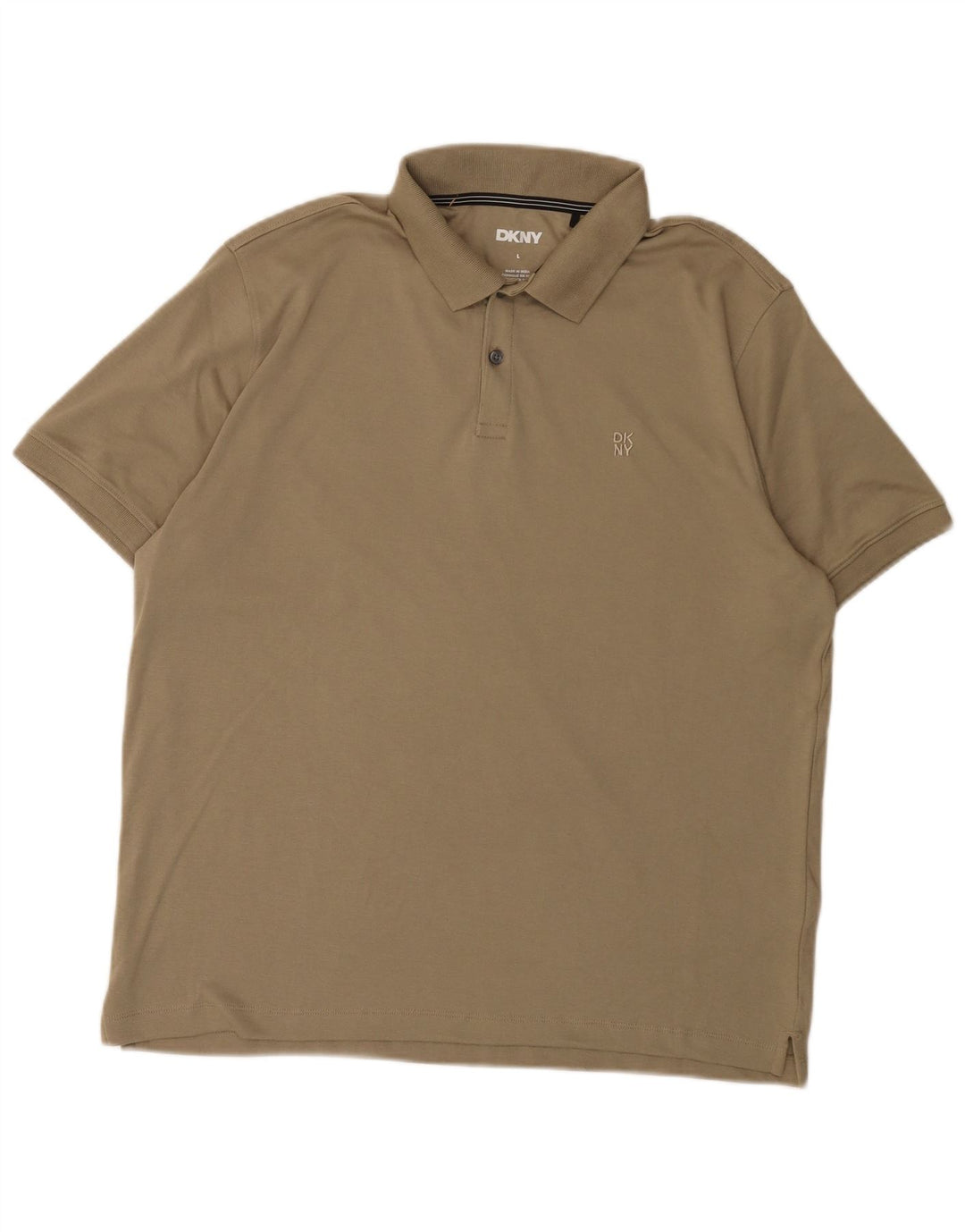 Camisa polo masculina Dkny grande algodão cáqui