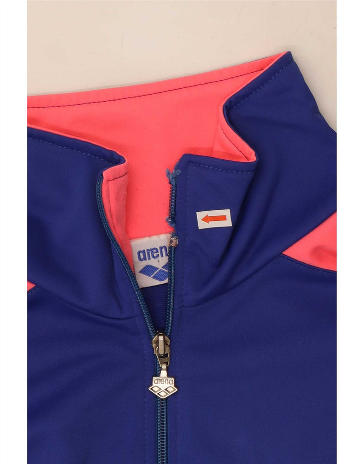Arena Mens Graphic Tracksuit Top Jacket 2XL Azul Colorblock