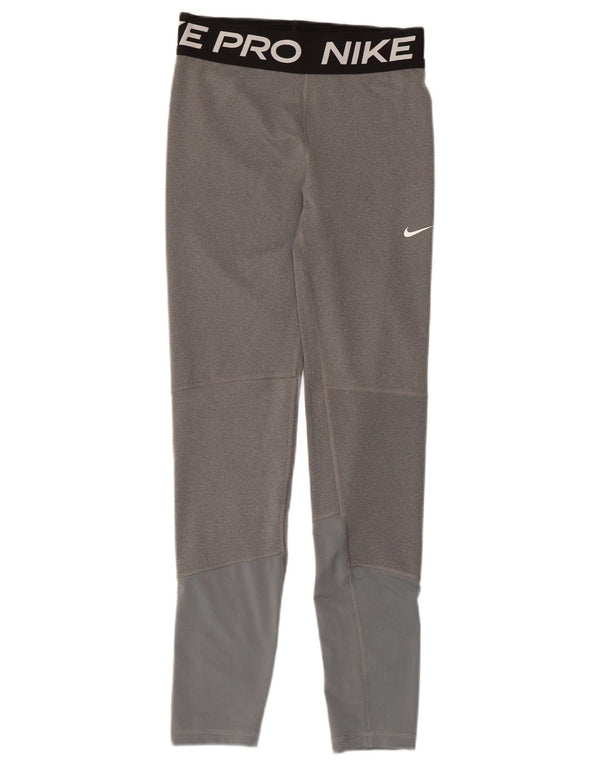 Leggings Nike Girls Graphic 13-14 Anos XL Cinza Colorblock Algodão