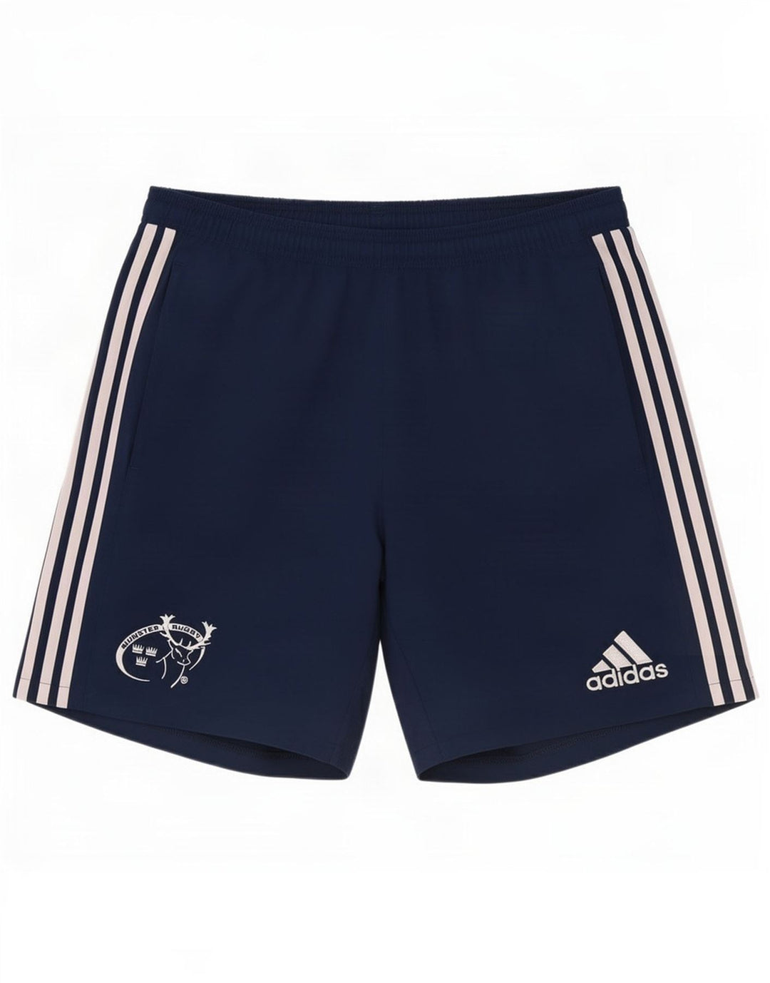 Adidas Mens Munster Rugby Sport Shorts Grande Poliéster Azul Marinho