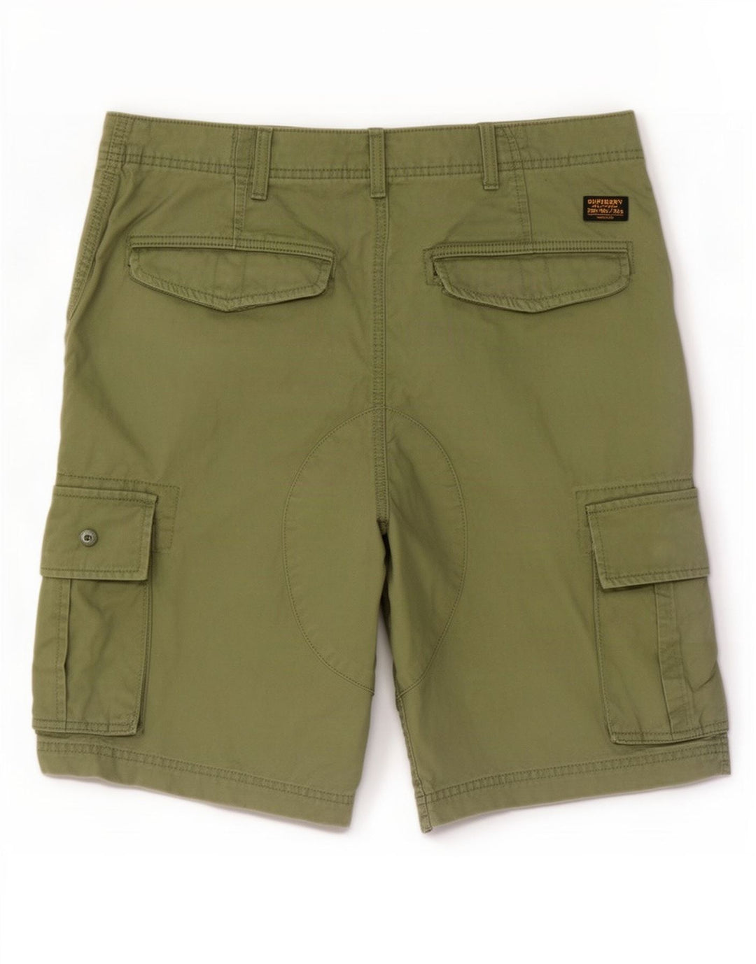 Shorts cargo masculino Superdry W32 algodão verde médio