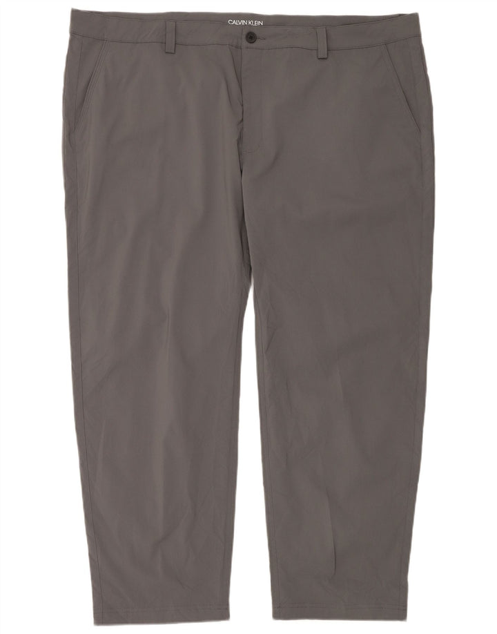 Calça Chino Calvin Klein Masculina Golf Straight W46 L29 Cinza Poliéster