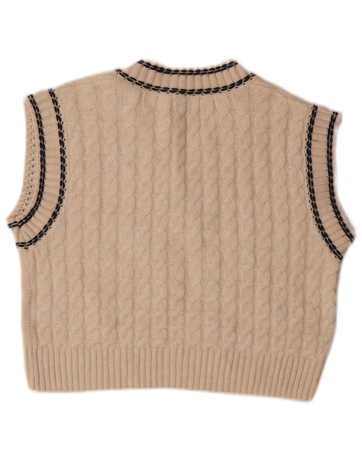 Zara Girls Vest Tank Top 11-12 anos Off White Poliéster