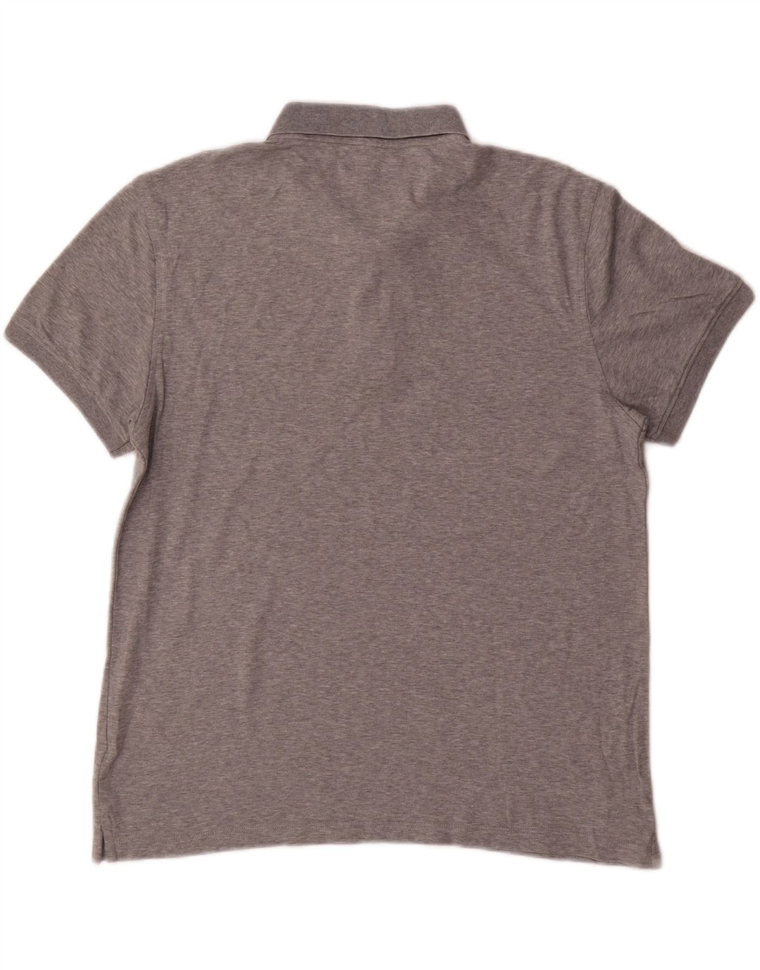 Camisa polo masculina CALVIN KLEIN algodão manchado cinza médio