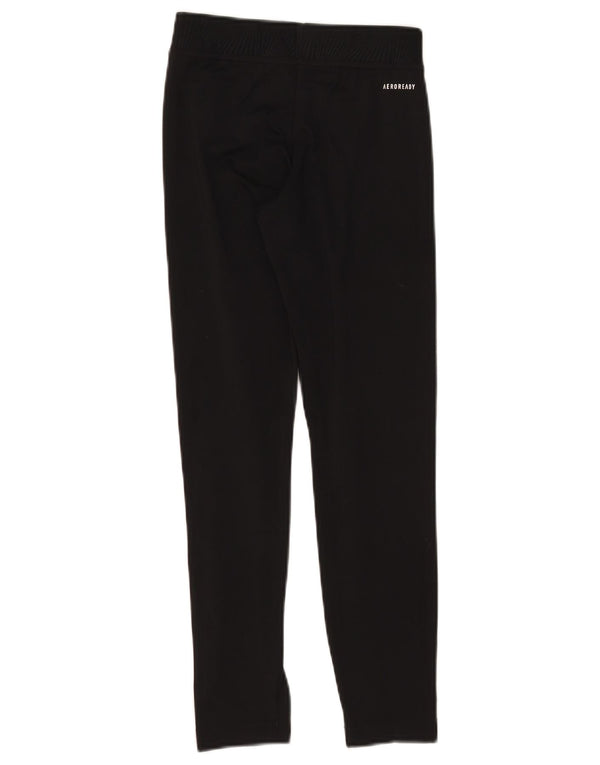 Leggings gráficas Adidas para meninas 11-12 anos W24 L25 poliéster preto