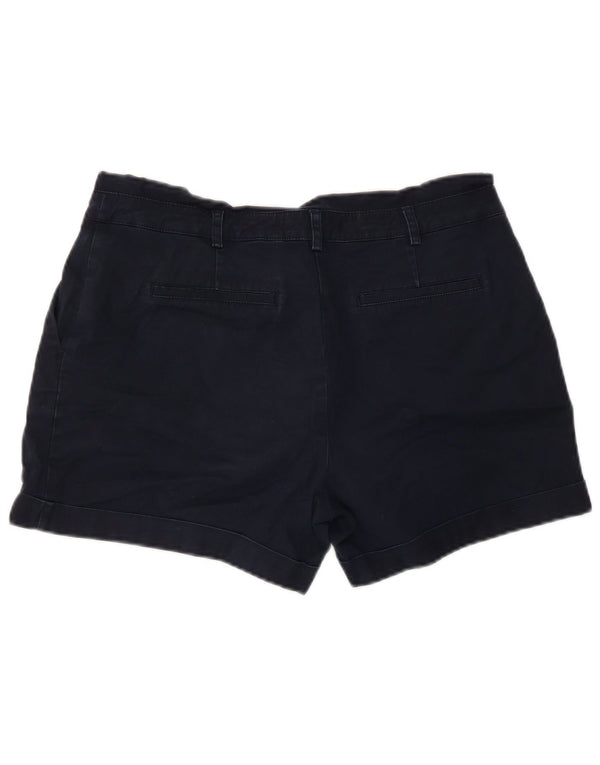 Shorts Chino Feminino Oasis Pegged UK 12 Médio W32 Azul Marinho Algodão