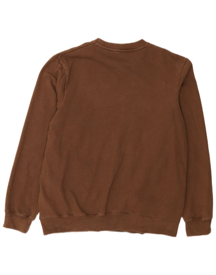 Nike Mens Graphic Moletom Jumper UK 39/41 Médio Marrom Algodão