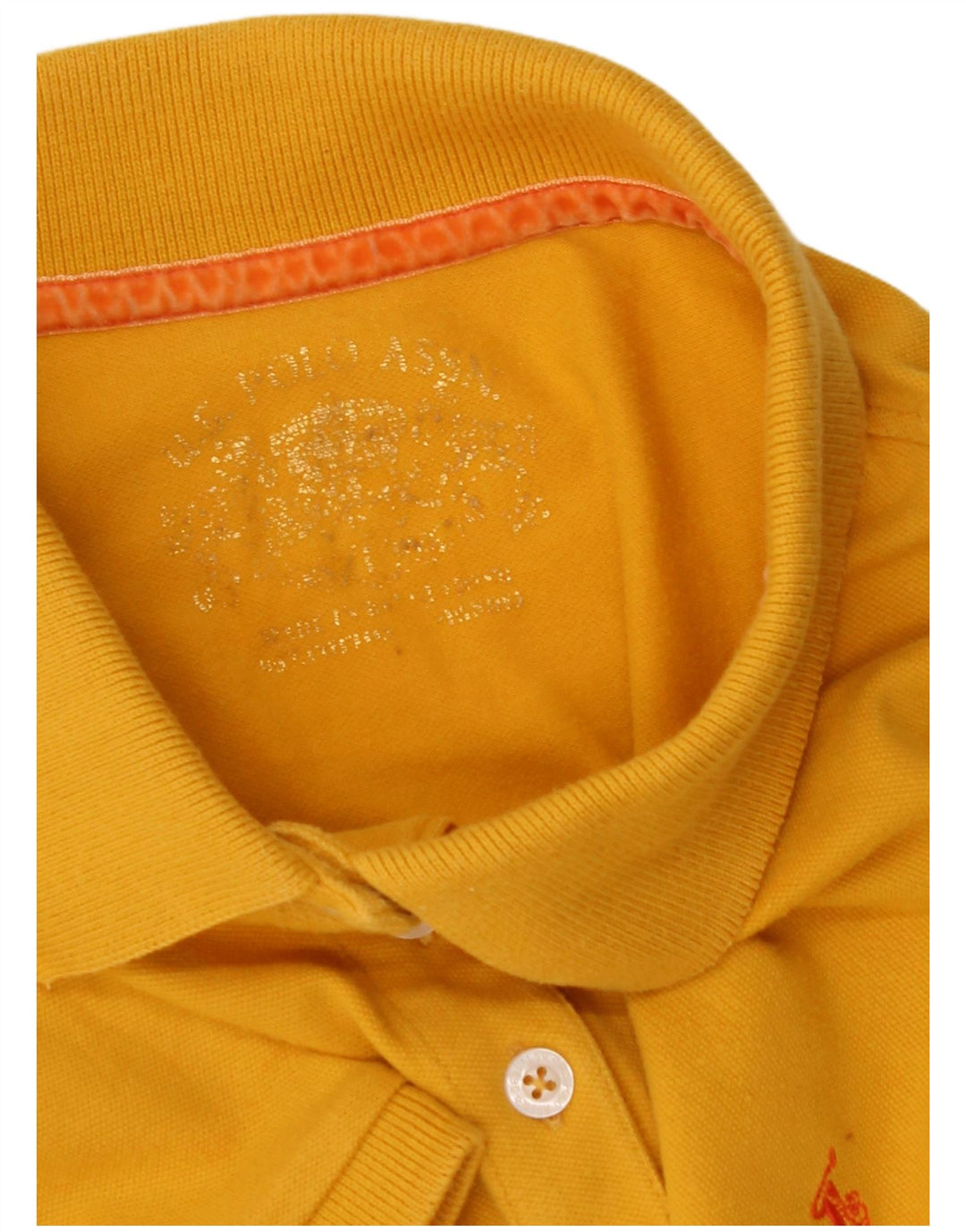ASSN POLO DOS EUA. Polo Mulher UK 14 Médio Amarelo