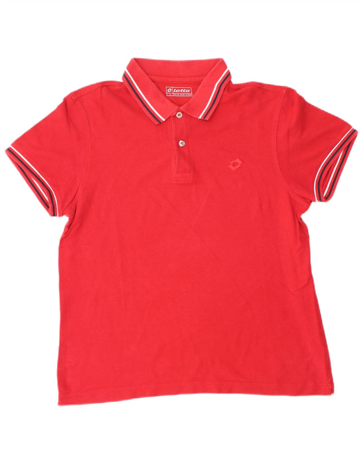 Camisa polo masculina Lotto pequena vermelha