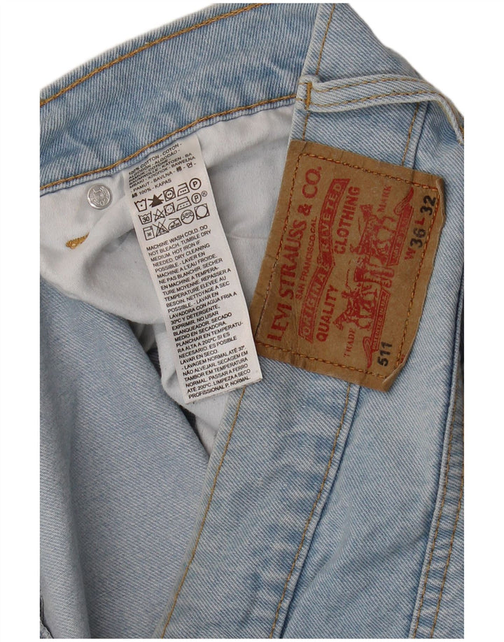 Calça Jeans Levis 511 Slim Masculina W36 L27 Azul Algodão