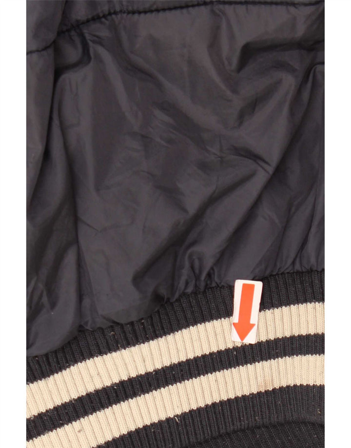 Jaqueta acolchoada gráfica Zara Boys 13-14 anos Azul marinho médio Colourblock