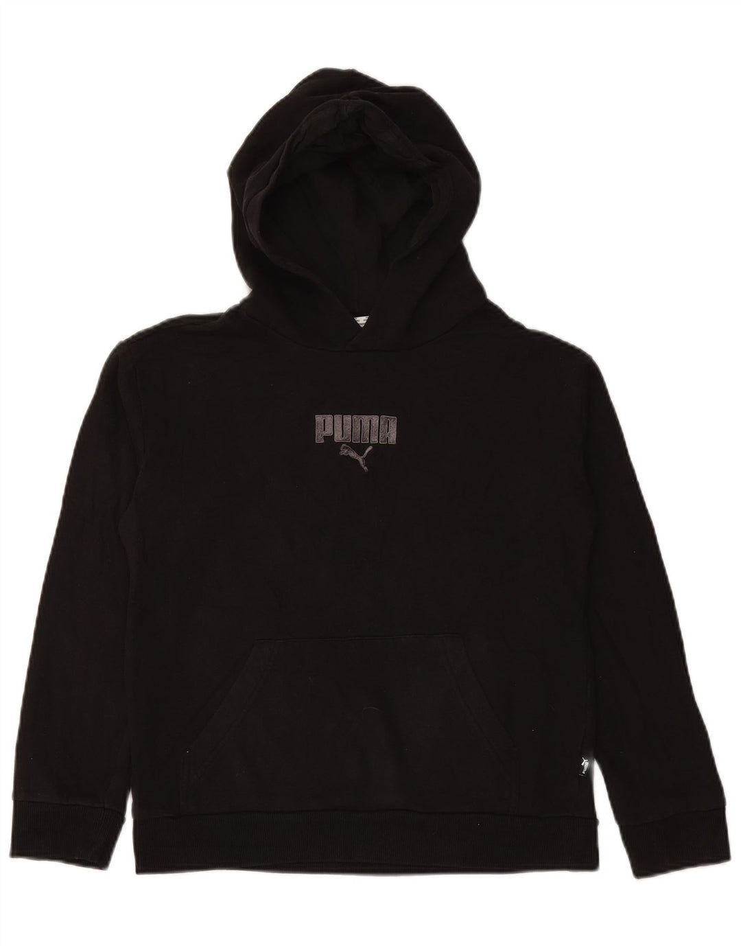 Jumper com capuz PUMA Boys 13-14 anos grande preto