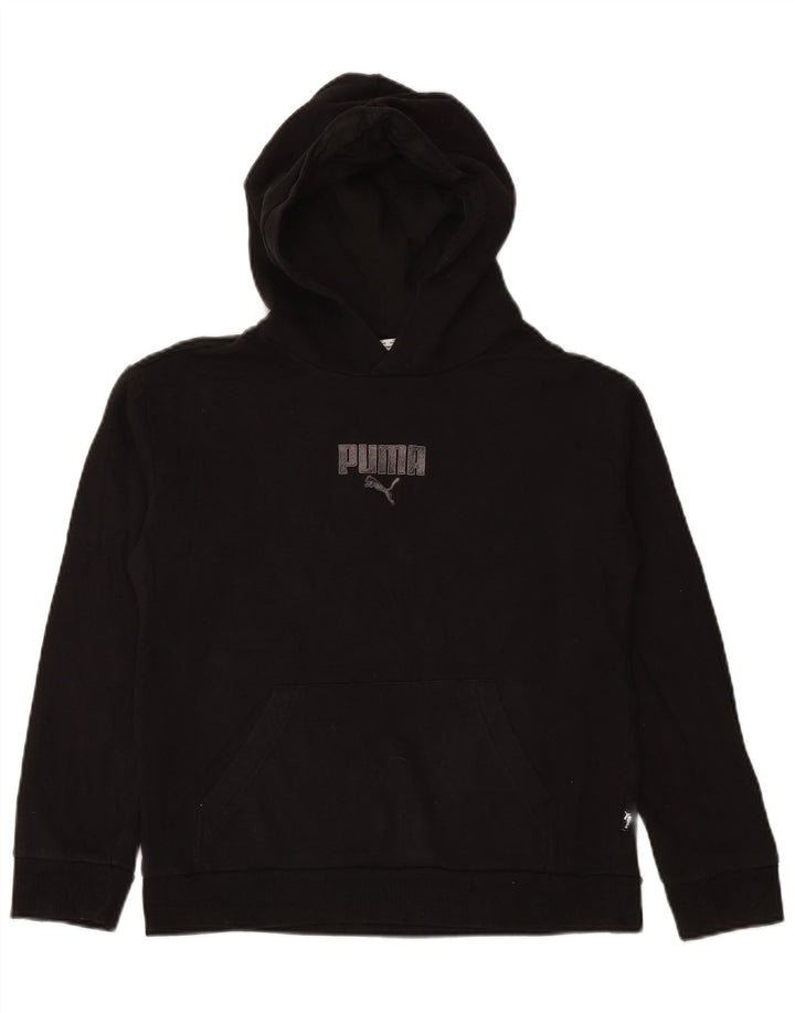 Jumper com capuz PUMA Boys 13-14 anos grande preto