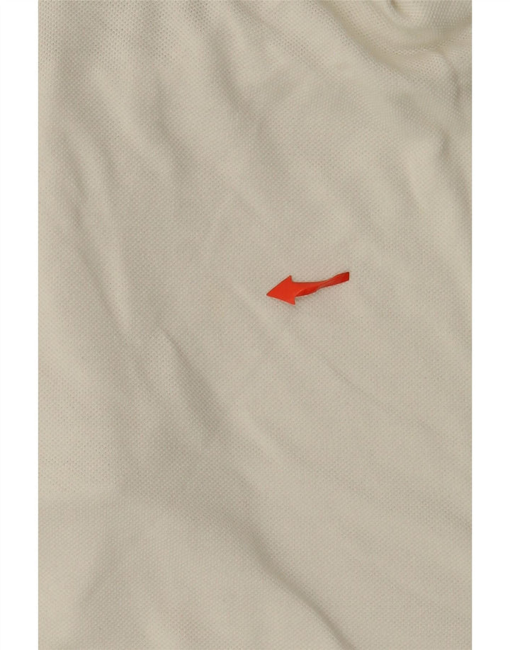 Camisa polo masculina Lacoste tamanho 6 XL algodão branco