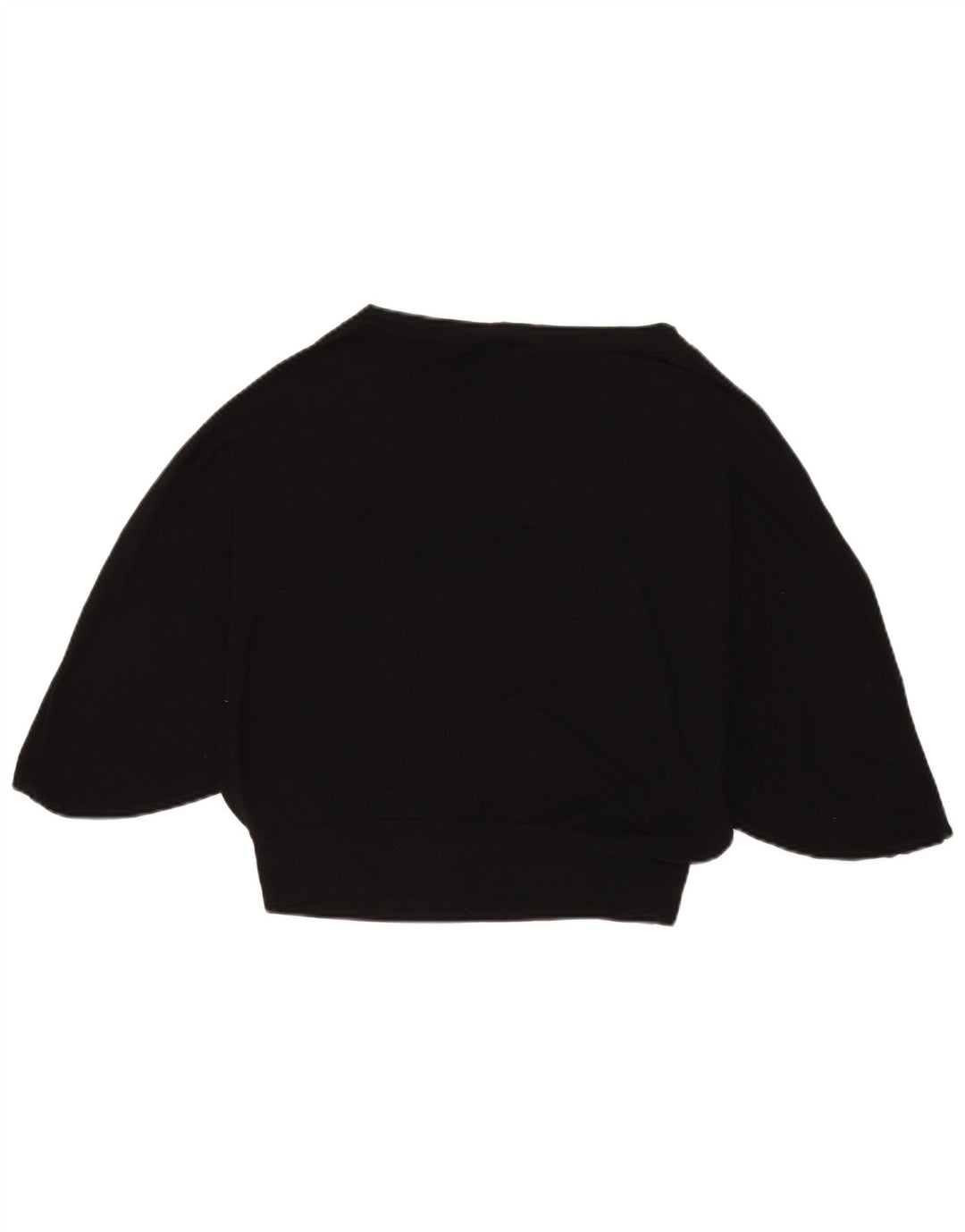 Liu Jo Top gráfico feminino Batwing manga 3/4 IT 40 Viscose preta pequena