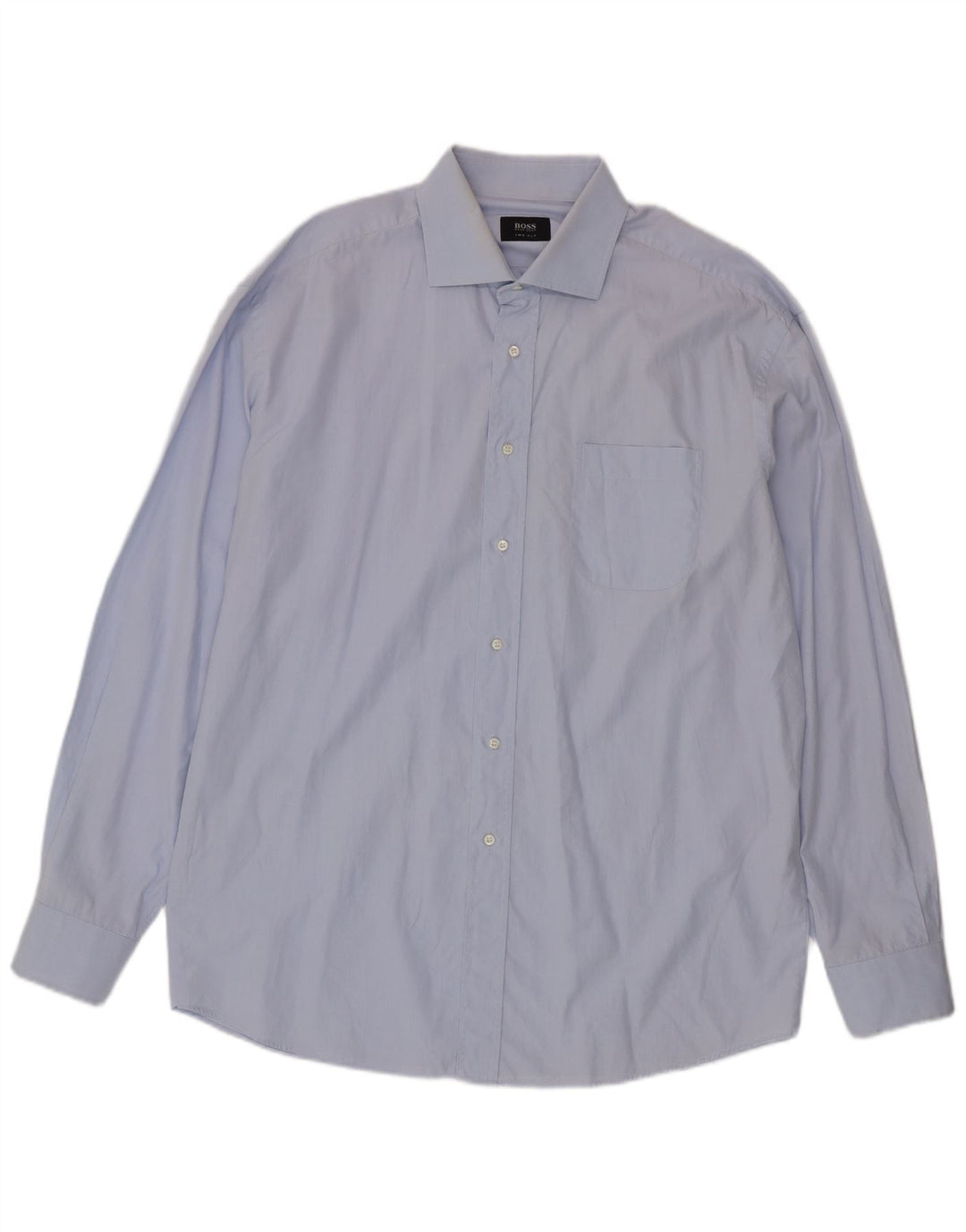 Camisa masculina Hugo Boss tamanho 45 17 1/2 XL azul