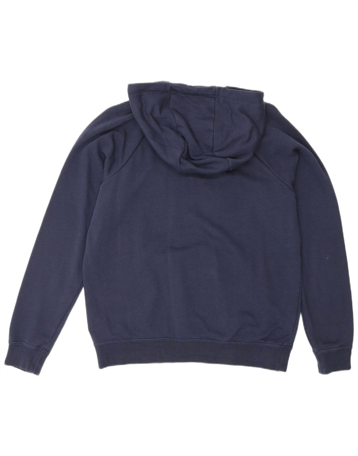 NIKE Mens Hoodie Jumper Pequeno Algodão Azul Marinho