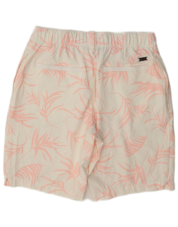 Shorts Chino feminino Under Armour US 6 médio W30 branco floral