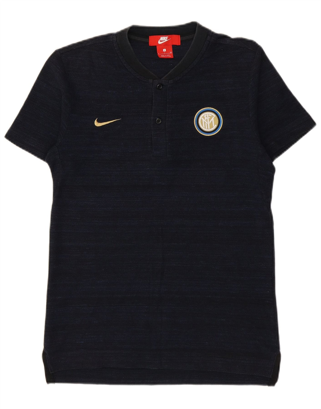 Camiseta Nike Masculina Inter de Milão Top Pequeno Azul Marinho