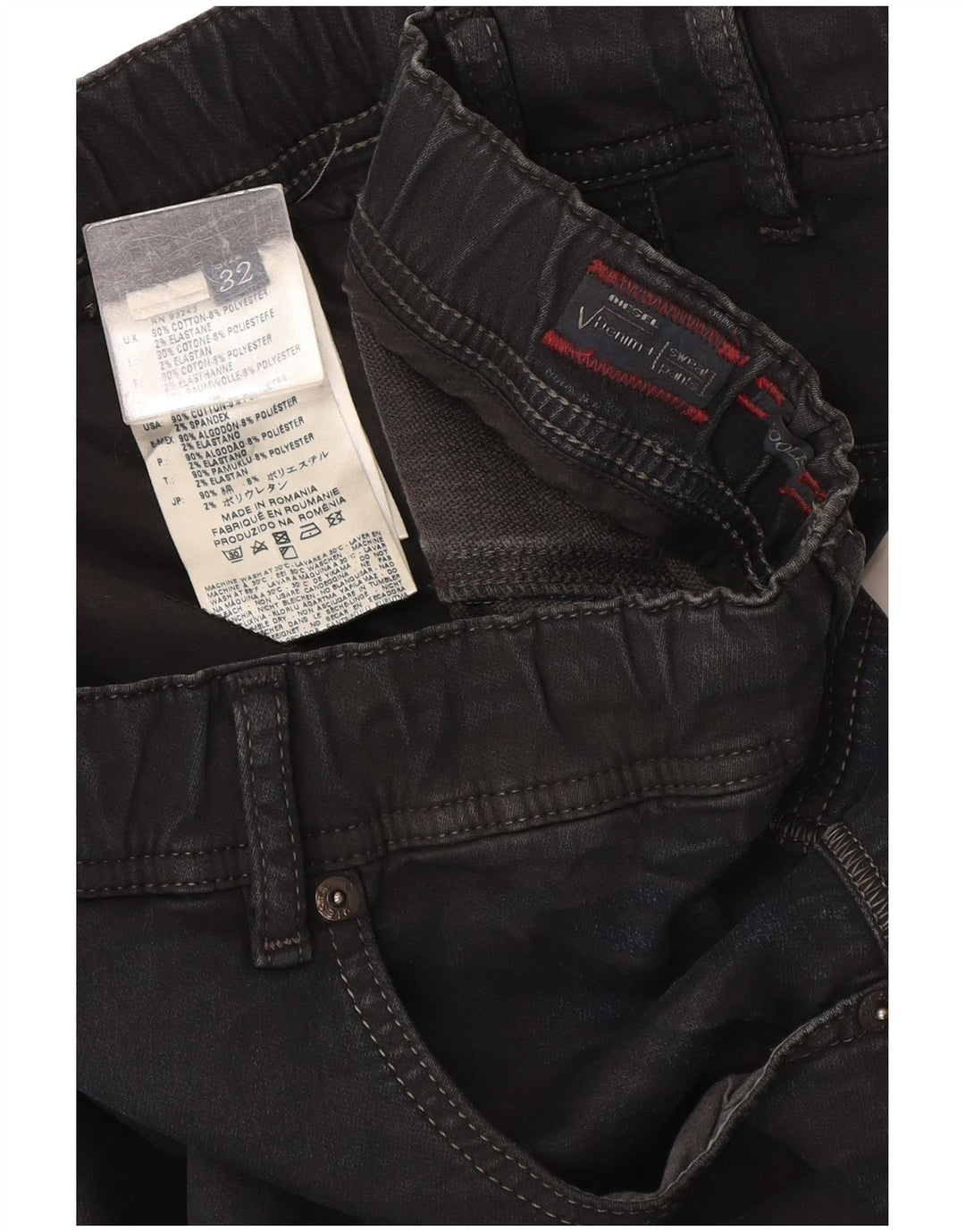 Jeans Jegging feminino Diesel W32 L31 algodão azul marinho