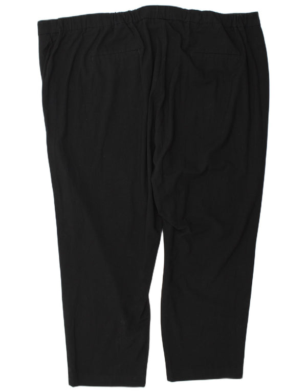 Calça Chino Cônica Feminina Marks & Spencer Reino Unido 30 7XL W52 L29 Preta