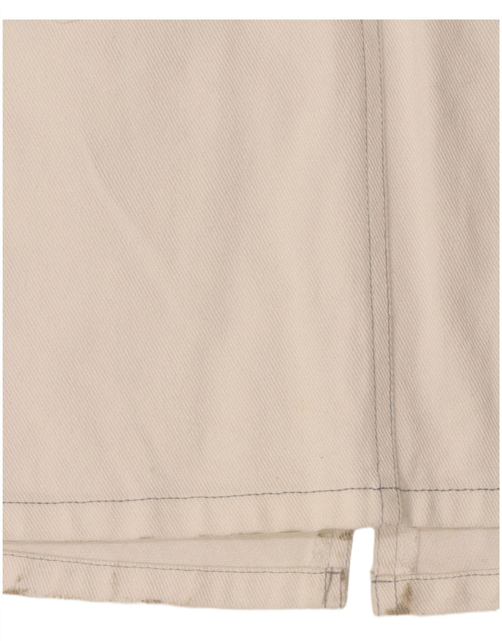 Cache Vestido feminino jeans avental UK 8 pequeno branco