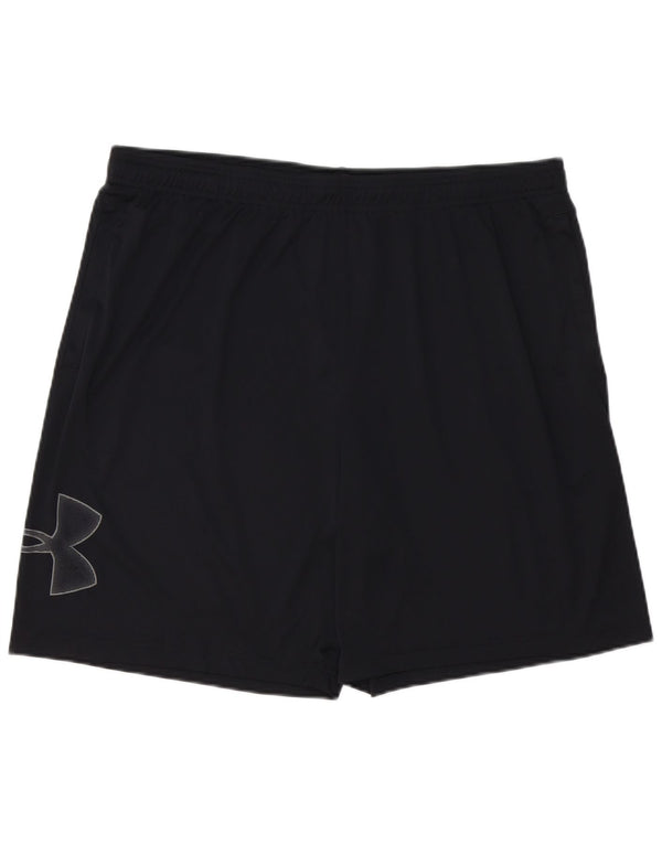 Shorts esportivos gráficos masculinos Under Armour 2XL poliéster preto