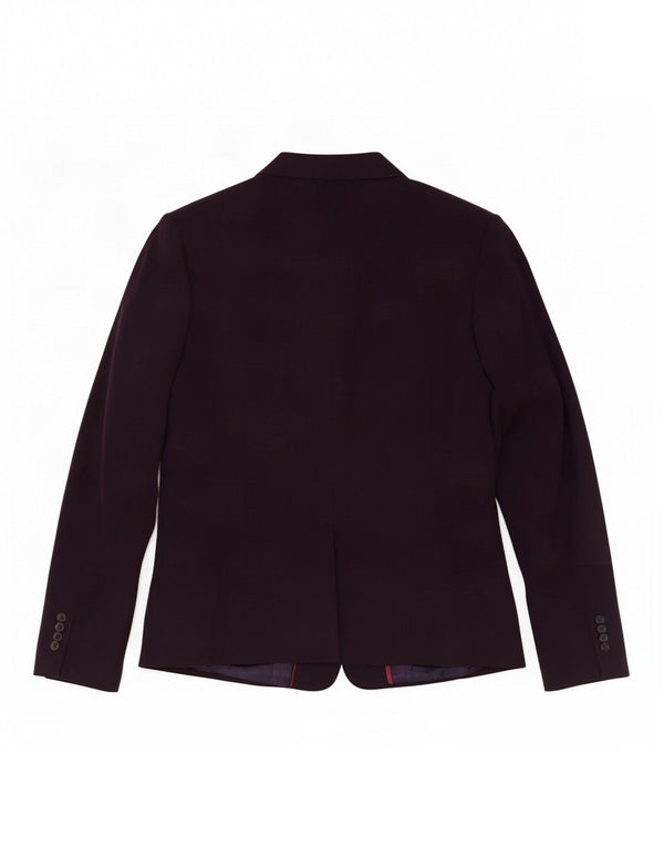 Jaqueta blazer feminina de 3 botões Marks & Spencer Reino Unido 18 XL roxo poliéster