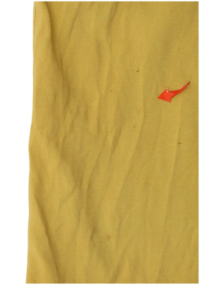 ARMANI JEANS Camisa polo masculina 2XL algodão amarelo