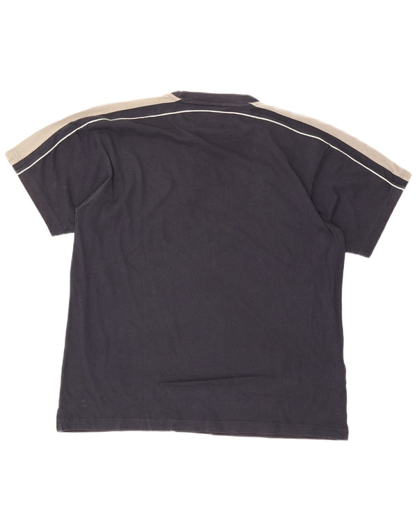 Camiseta masculina Champion Top 2XL azul marinho colorblock