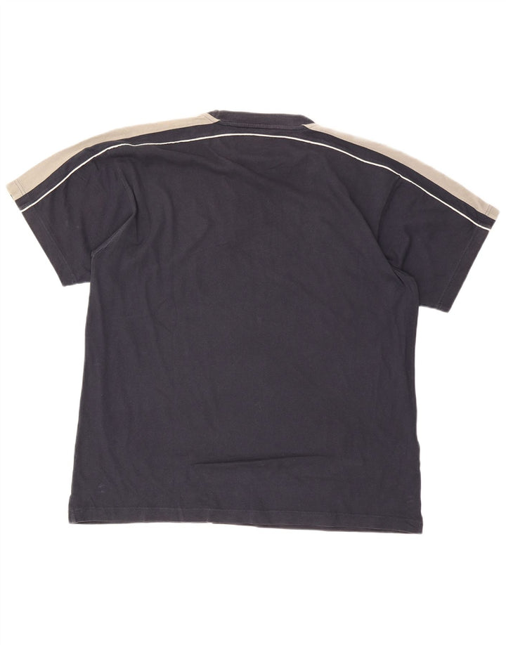 Camiseta masculina Champion Top 2XL azul marinho colorblock