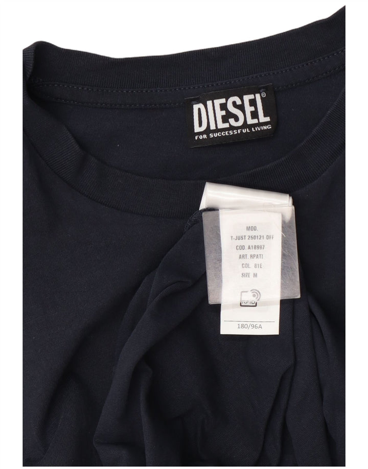 Camiseta masculina Diesel Top médio algodão azul marinho