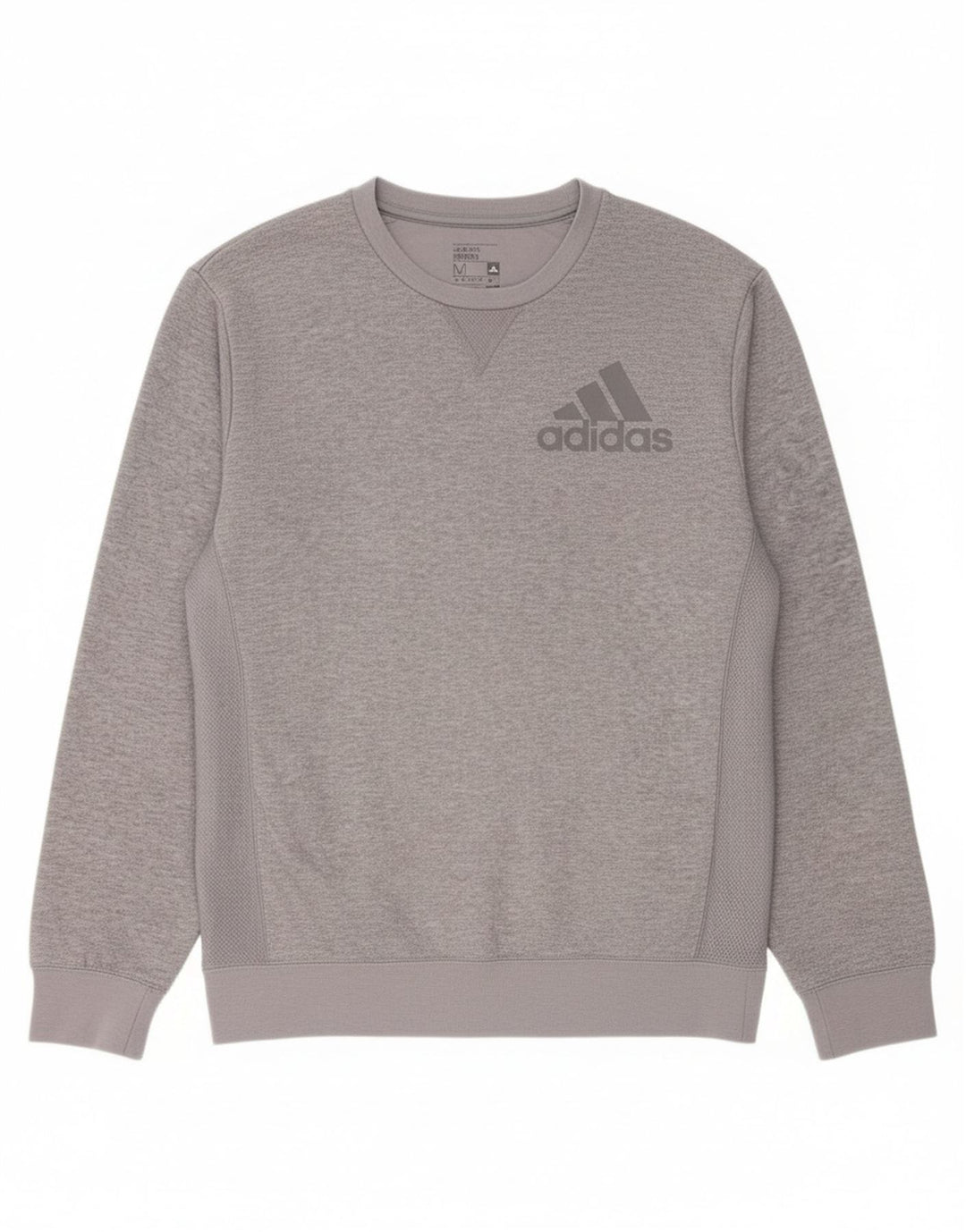 ADIDAS Mens Climalite Sweatshirt Jumper Médio Cinzento Poliéster