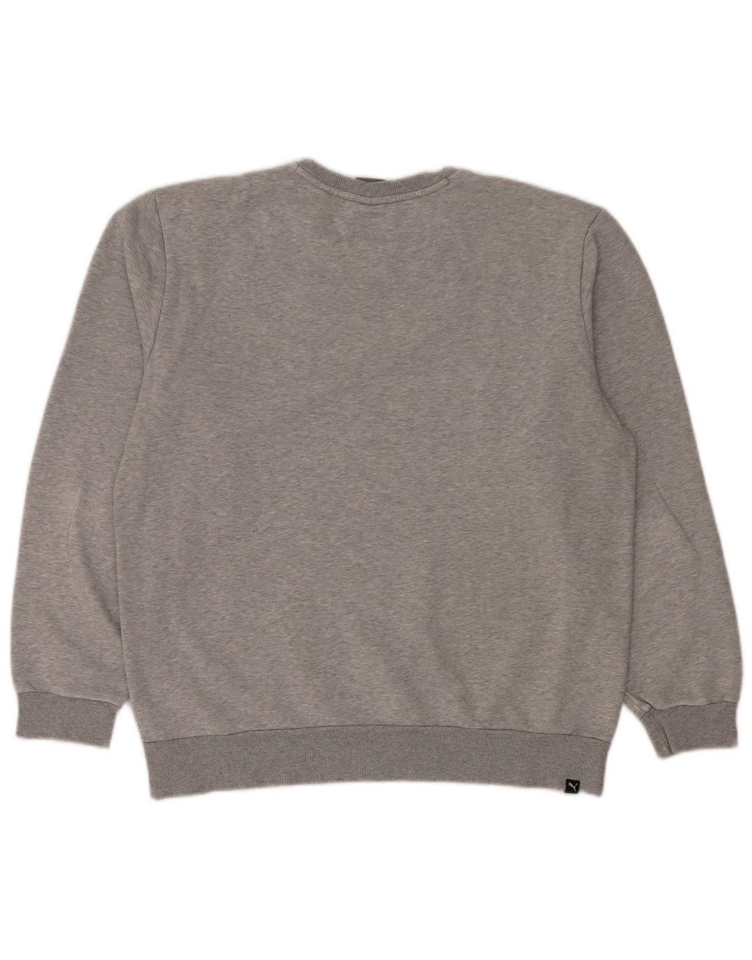 Puma moletom masculino jumper grande algodão manchado cinza