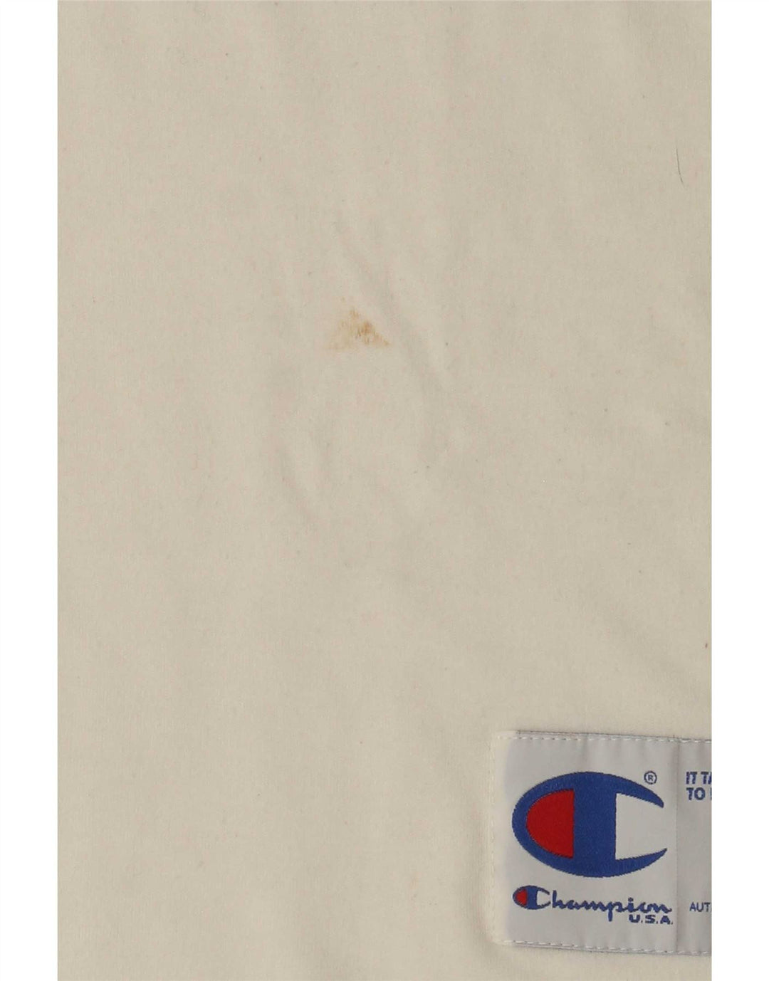 Camiseta masculina Champion Graphic Graphic Top Médio Algodão Branco