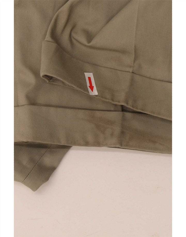 Calça chino masculina Marks & Spencer W34 L29 poliéster cinza