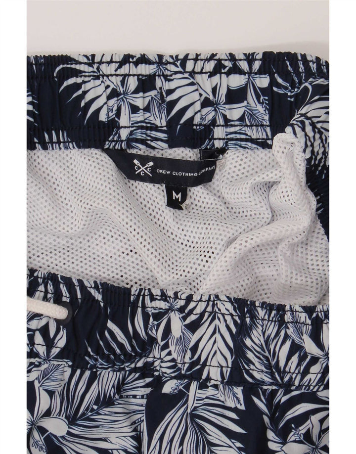 Shorts de natação masculino Crew Clothing médio azul marinho floral
