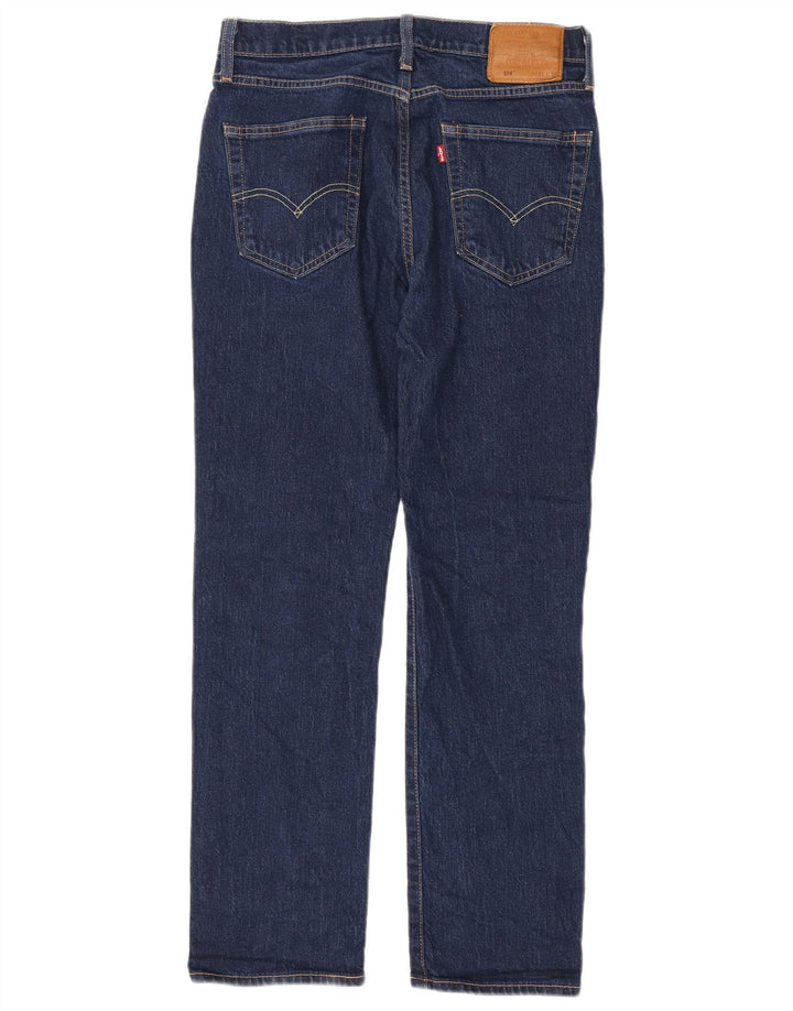 Levi's Masculino 514 Straight Jeans W31 L32 Azul Marinho Algodão