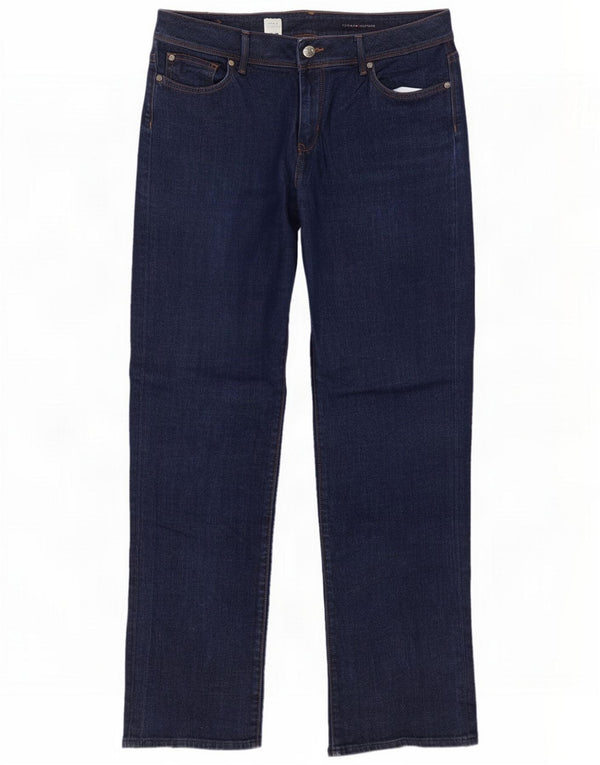 Tommy Hilfiger Womens Paris Classic Fit Straight Jeans W32 L30 Navy Blue