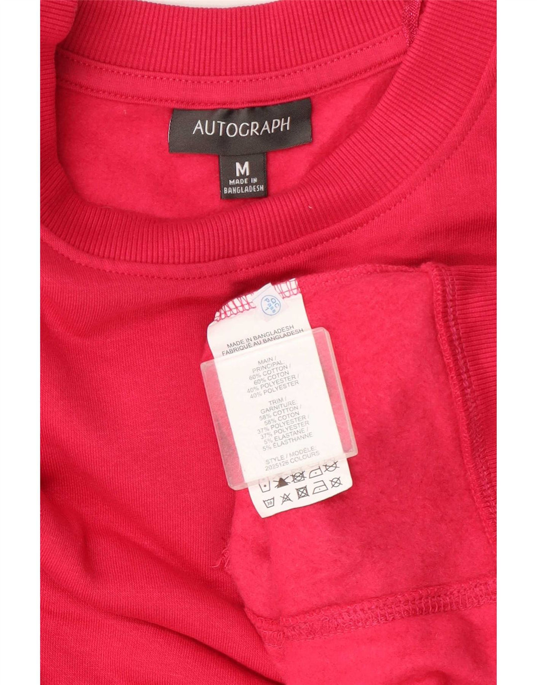 Suéter feminino Marks & Spencer Autograph com capuz Reino Unido 14 rosa médio