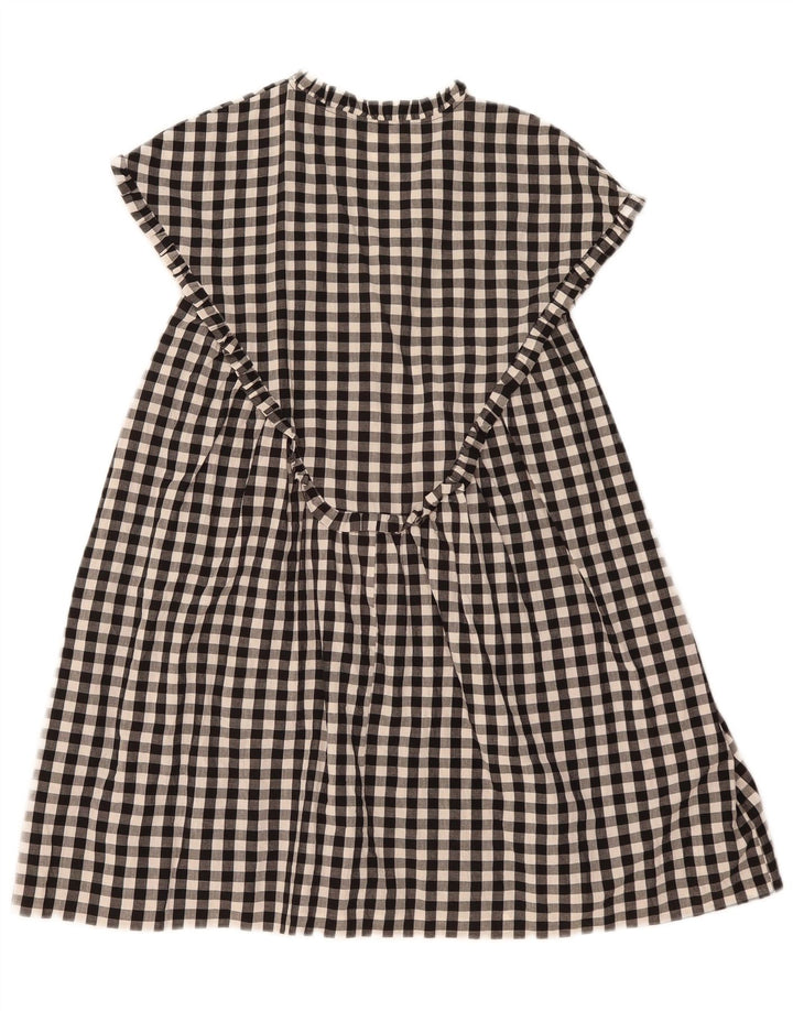 Vestido feminino Zara A-Line UK 14 médio preto guingão