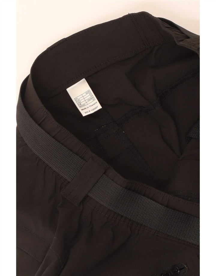 Shorts cargo masculino vintage W33 médio preto poliamida