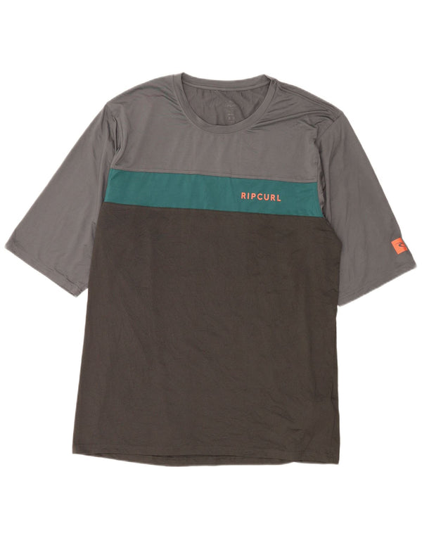 Camiseta masculina RIP CURL Top 2XL cinza Colourblock poliéster