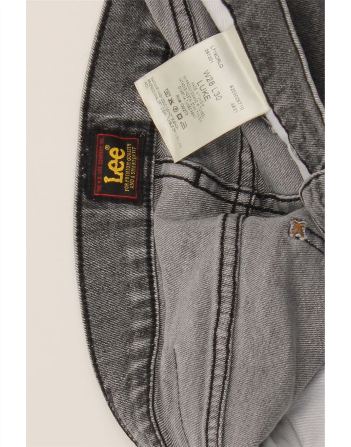 Lee Mens Luke Slim Jeans W28 L30 Cinza Algodão
