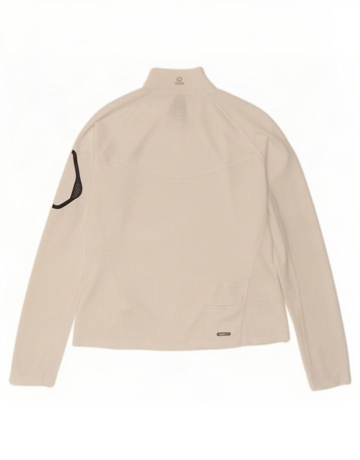 Pulôver feminino The North Face com zíper e gola alta Reino Unido 16 grande branco