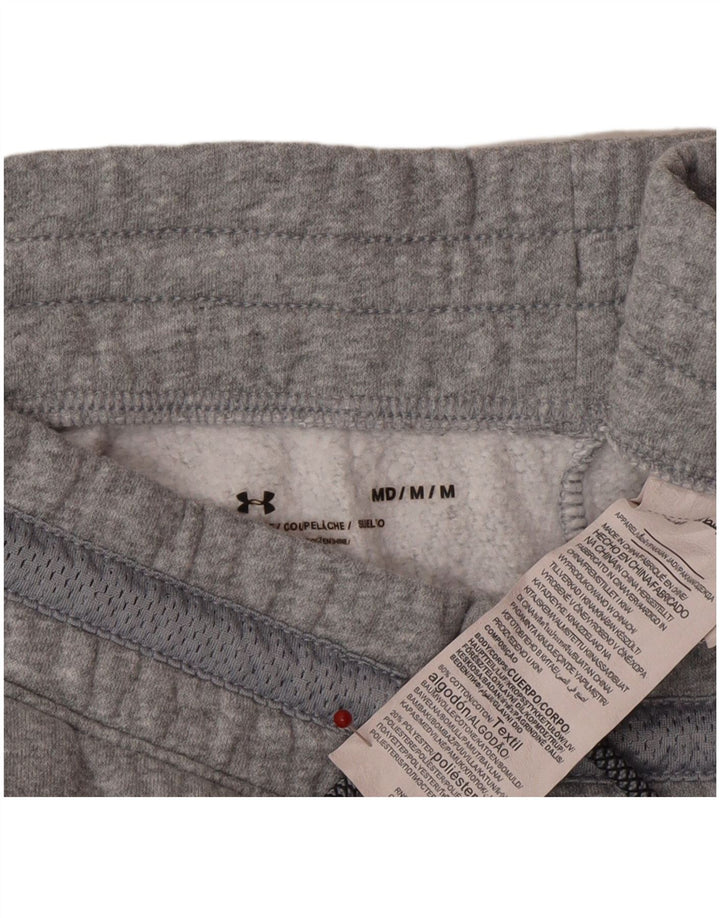 Calça de treino masculina UNDER ARMOUR de algodão cinza médio
