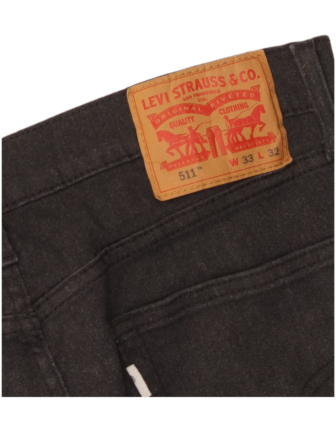Calça Jeans Levis 511 Slim Masculina W33 L27 Cinza
