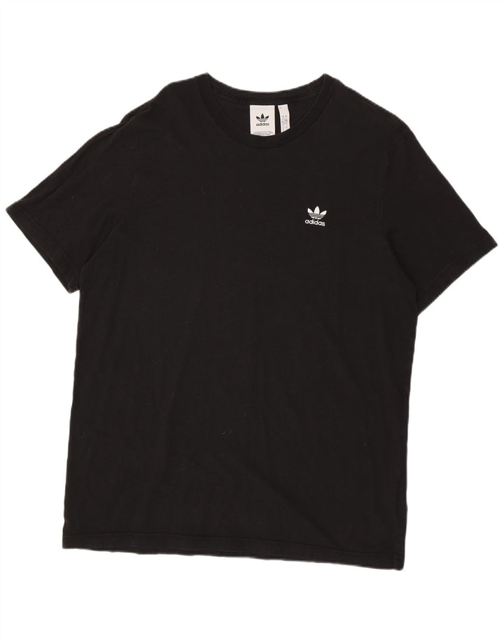 Camiseta masculina Adidas grande algodão preto